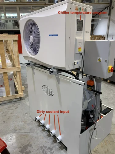 Détails du système de refroidissement et de filtration ELITE modèle FILTRAmaq PRO