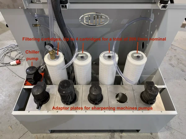 Détails du système de refroidissement et de filtration ELITE modèle FILTRAmaq PRO