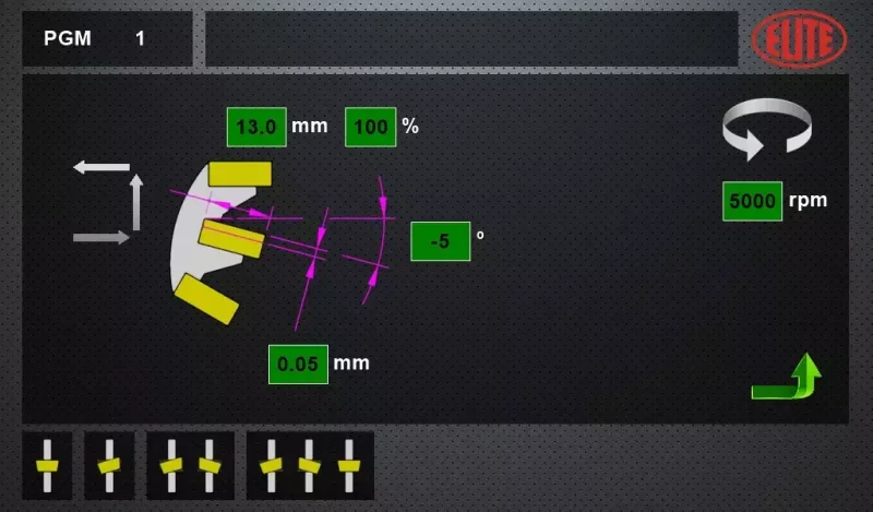 L'écran tactile permet une programmation simple et rapide. Modèle ELITE AVB 850