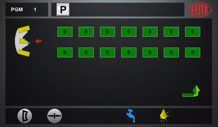 Écran tactile permettant une programmation rapide et facile. Modèle ELITE SVG 850